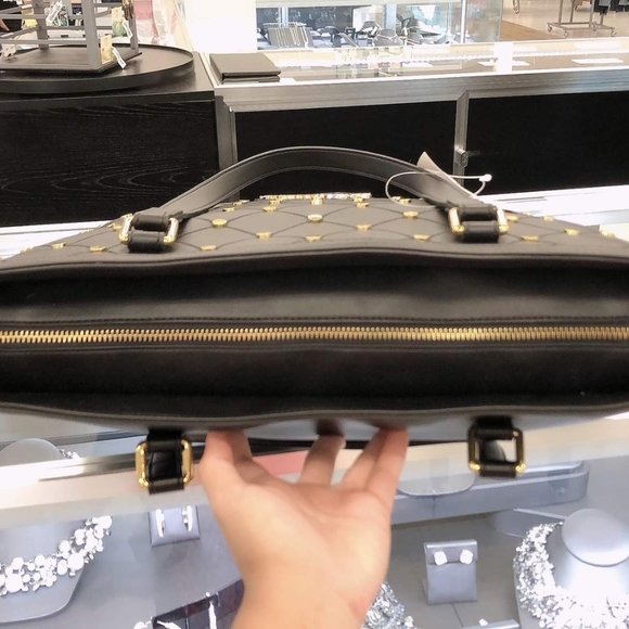 LOVE MOSCHINO Black Studded Tote Bag - Picture 4 of 6